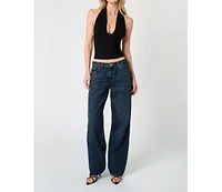WeWoreWhat Women's Knit Halter Top