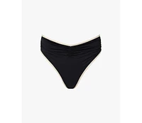 WeWoreWhat Women's High Rise Ruched Bottom