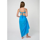 WeWoreWhat Women's Raw Edge Maxi Sarong