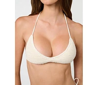 WeWoreWhat Women's V-Neck Tie Top
