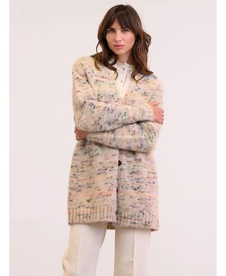 Celtic & Co. Women's Slouch Longline Button Cardigan