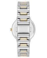 Anne Klein Women's Quartz Essential Round Two-Tone Metal Alloy and Pink Dial Watch, 32mm