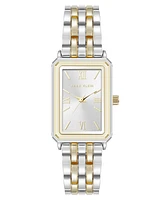 Anne Klein Women's Quartz Rectangular Estate Two-Tone Metal Alloy Watch, 25mm