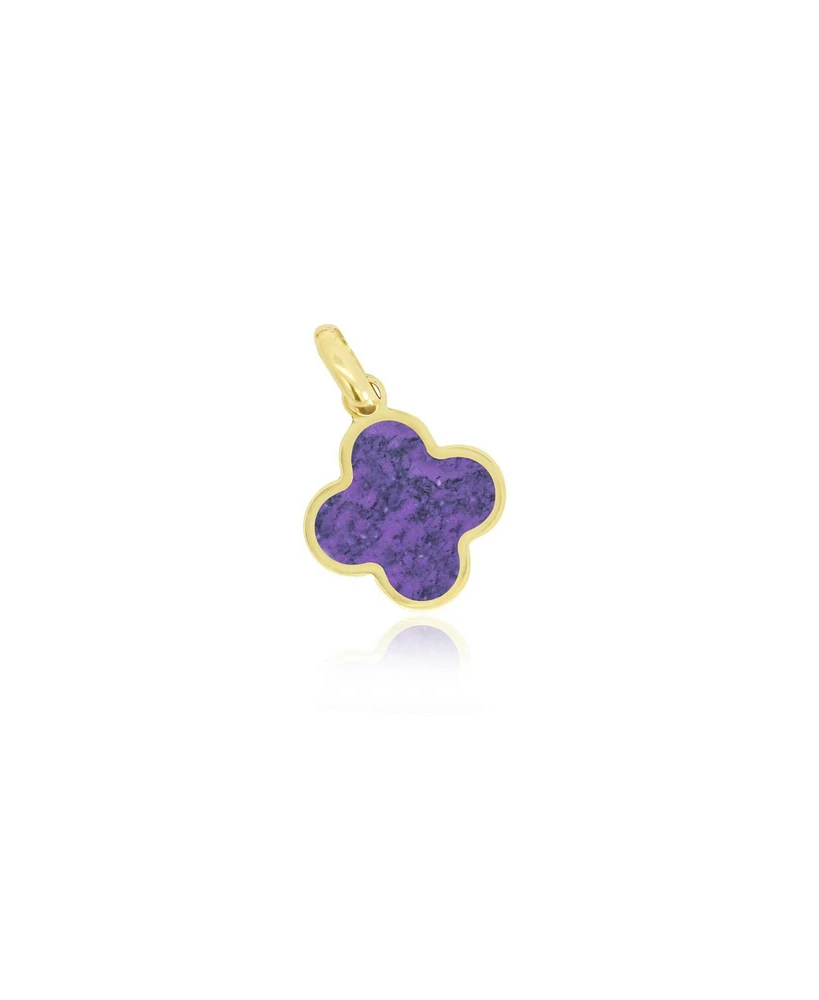 Amethyst Clover Charm