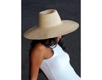 Rianna Palm Straw Hats Natural Beige