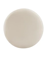 Round Velvet Upholstered Ottoman Modern Minimalist Design, Versatile as a Footrest, Extra Seating, or Stylish Coffee Table Alternative-The Pop Home