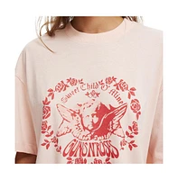 Cotton On Women's The Lcn Music Boxy Graphic Tee