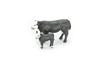 Big Country Toys 1/20 Black Baldy Cow and Calf