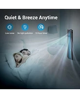 Ltmate Global Inc. Smart Tower Fan with Remote Control, 80° Oscillating, 6 Hyper Speeds & 3 Modes, 40” 15h Timer Portable Floor Bladeless