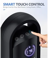 Ltmate Global Inc. Tower Fan with Remote, G-Ocean 45 Inch Oscillating Fan, Bladeless Fans with 24H Timer, Black Fan with 3 Speeds & 3 Modes, Led Displ