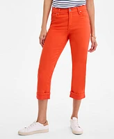 Style & Co Women's Mid-Rise Curvy Capri Jeans, Exclusively at Macy's