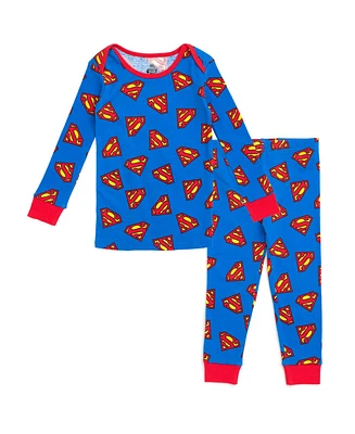 Justice League Baby Boys Pajama Shirt and Pants Sleep Set