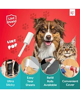 Iris Usa Extra Sticky Lint Roller, Value Pack Comes with Storage Box, Standard and T-Handle Roller, Refills, 90 Sheets/Roll, 1260 Sheets Total