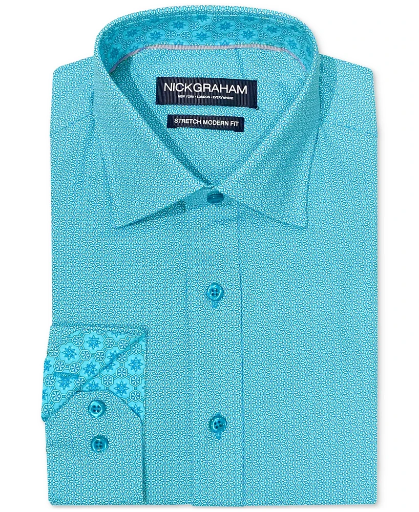Nick Graham Men's Kaleidoscope Star Dress Shirt