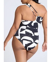 Eloquii Plus String One Shoulder With Front Cut-Out