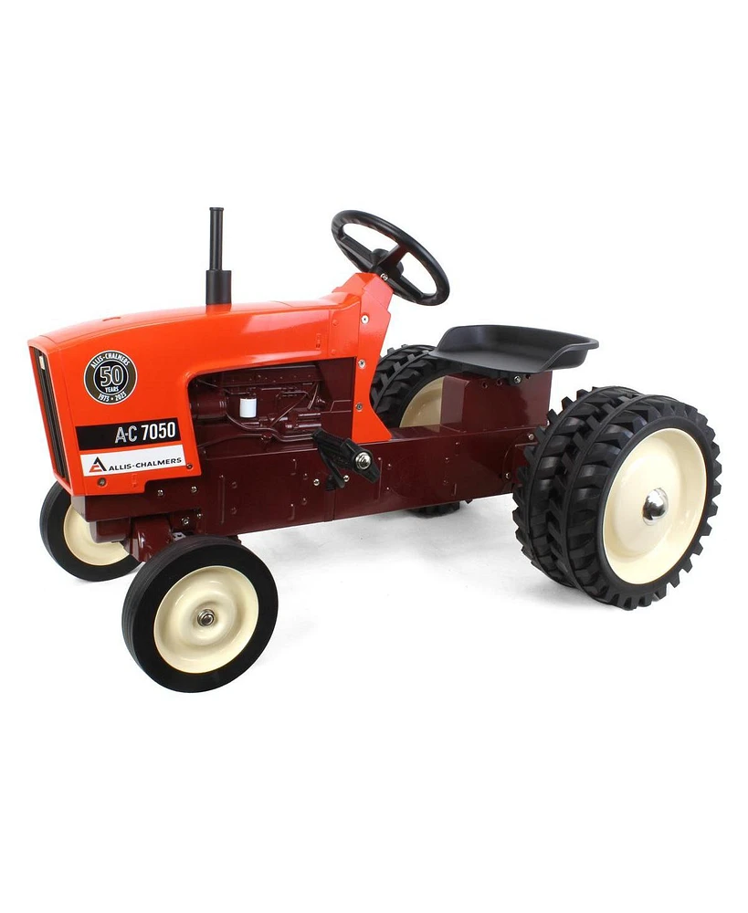 Ertl Allis-Chalmers 7050 Pedal Tractor W/ Maroon Belly & Rear Dual Wheels