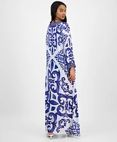 Annia Louisa Women's Santorini Printed Kimono Caftan