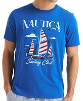 Nautica Men's Sailing Club Logo Graphic T-Shirt