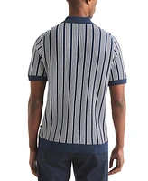 Nautica Men's Classic-Fit Stripe Sweater-Knit Polo Shirt