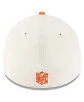 New Era Men's Cream/Orange Denver Broncos 2025 Nfl Draft 39THIRTY Flex Hat