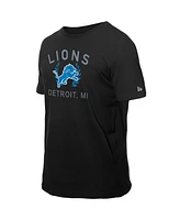New Era Men's Black Detroit Lions 2025 Nfl Draft T-Shirt