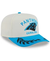 New Era Men's Cream/Blue Carolina Panthers 2025 Nfl Draft A-Frame 9FIFTY Snapback Hat