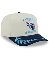 New Era Men's Cream/Navy Tennessee Titans 2025 Nfl Draft A-Frame 9FIFTY Snapback Hat
