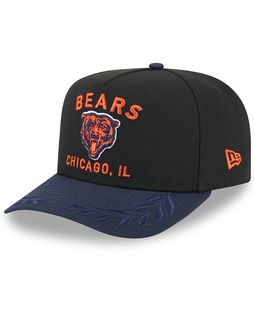 New Era Men's /Navy Chicago Bears 2025 Nfl Draft A-Frame 9FIFTY Snapback Hat