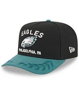 New Era Men's /Green Philadelphia Eagles 2025 Nfl Draft A-Frame 9FIFTY Snapback Hat