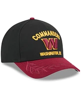 New Era Men's Black/Burgundy Washington Commanders 2025 Nfl Draft 9FORTY A-Frame M-Crown Adjustable Hat
