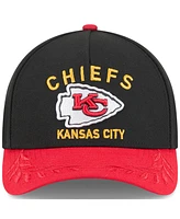 New Era Men's Black/Red Kansas City Chiefs 2025 Nfl Draft 9FORTY A-Frame M-Crown Adjustable Hat