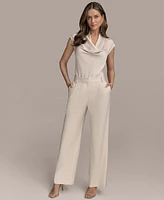 Donna Karan New York Women's Pleated Wide-Leg Pants