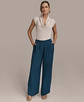 Donna Karan New York Women's Textured Wide-Leg Pants