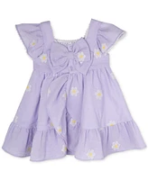 Rare Editions Baby Girls Embroidered Daisies Dress