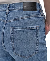Dkny Jeans Women's High-Rise Classic Straight-Leg Raw-Hem