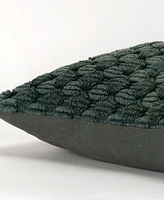 Rizzy Home Modern Industrial Geometric Woven Decorative Pillow, 20" x