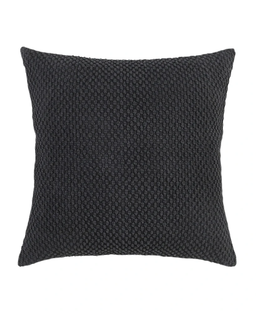Rizzy Home Urban Farmhouse Solid Woven Decorative Pillow, 20" x