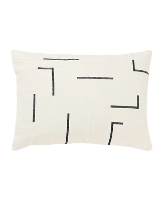 Rizzy Home Glam Striped Woven Decorative Pillow