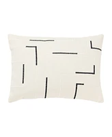 Rizzy Home Glam Striped Woven Decorative Pillow