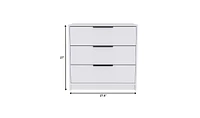 Three-Drawer Dresser for Bedroom Storage and Organization