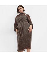 City Chic Plus Jaylee Mesh Dress