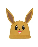 Pokemon Boys Pokemon Face Eevee Youth Brown Snapback Hat
