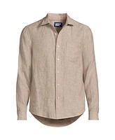 Lands' End Men's Long Sleeve Linen Shirt