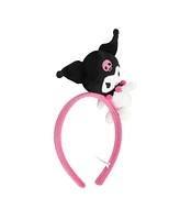 Kuromi Pink Headband With Character Charm & Plush