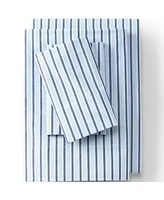 Lands' End 300 Thread Count Cotton Percale Yarn-Dyed Pillowcases