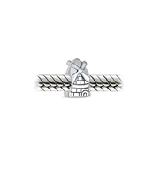 Bling Jewelry Holland Windmill Charm Bead in Oxidized Sterling Silver European Bracelets
