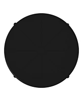 23.5" Outdoor Polypropylene Resin Round Patio Bistro Dining Table for 2