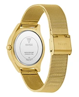 Guess Women's Analog Gold-Tone Mesh Watch, 34mm