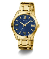 Guess Men's Analog Gold-Tone Stainless Steel Watch, 44mm