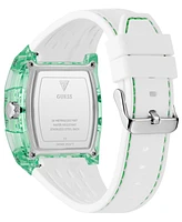 Guess Men's Multi-Function Green Silicone Strap Watch, 42mm